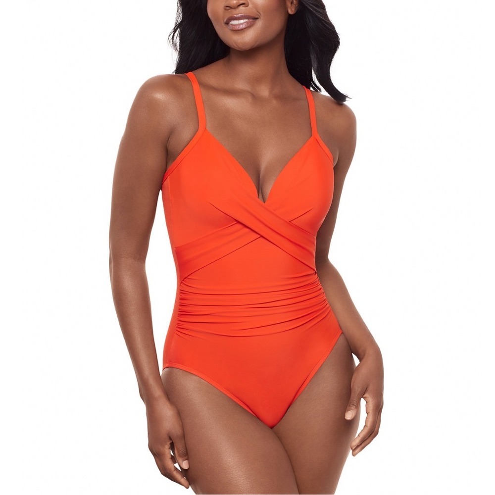 Miraclesuit Rock Solid Captivate One Piece Swimsuit Arancio Orange 8 5510552